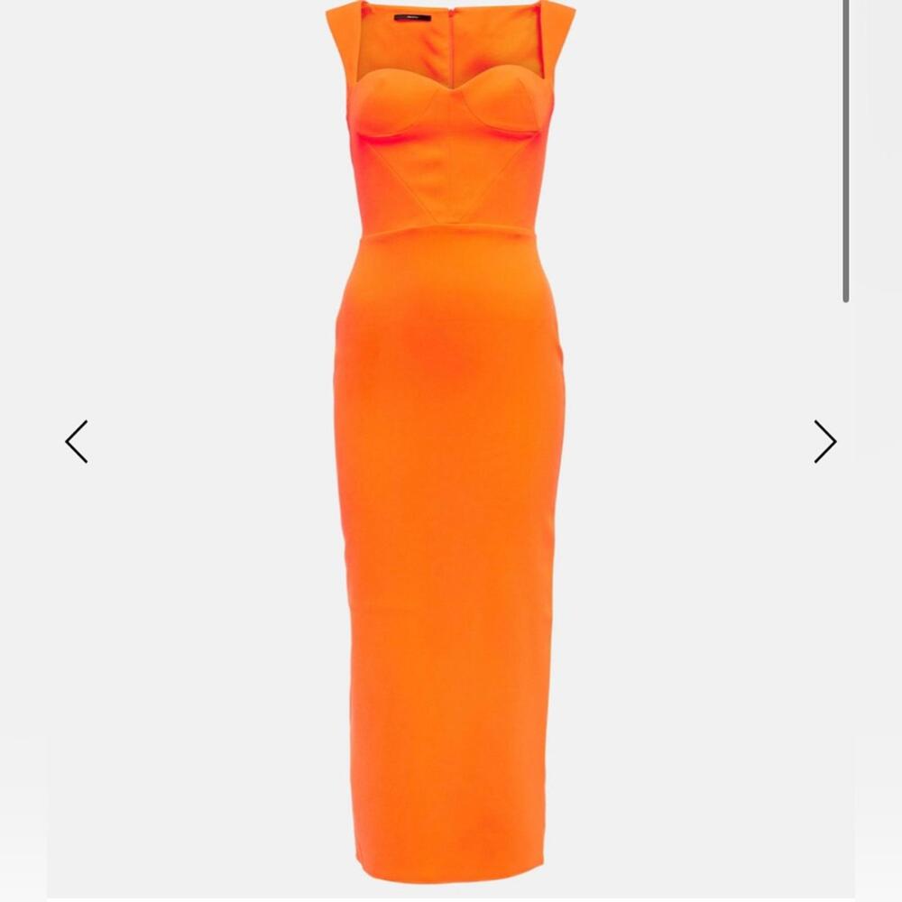 Alex Perry Claron Crepe Midi Dress